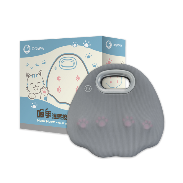 【貓奴最愛】喵手溫感按摩枕